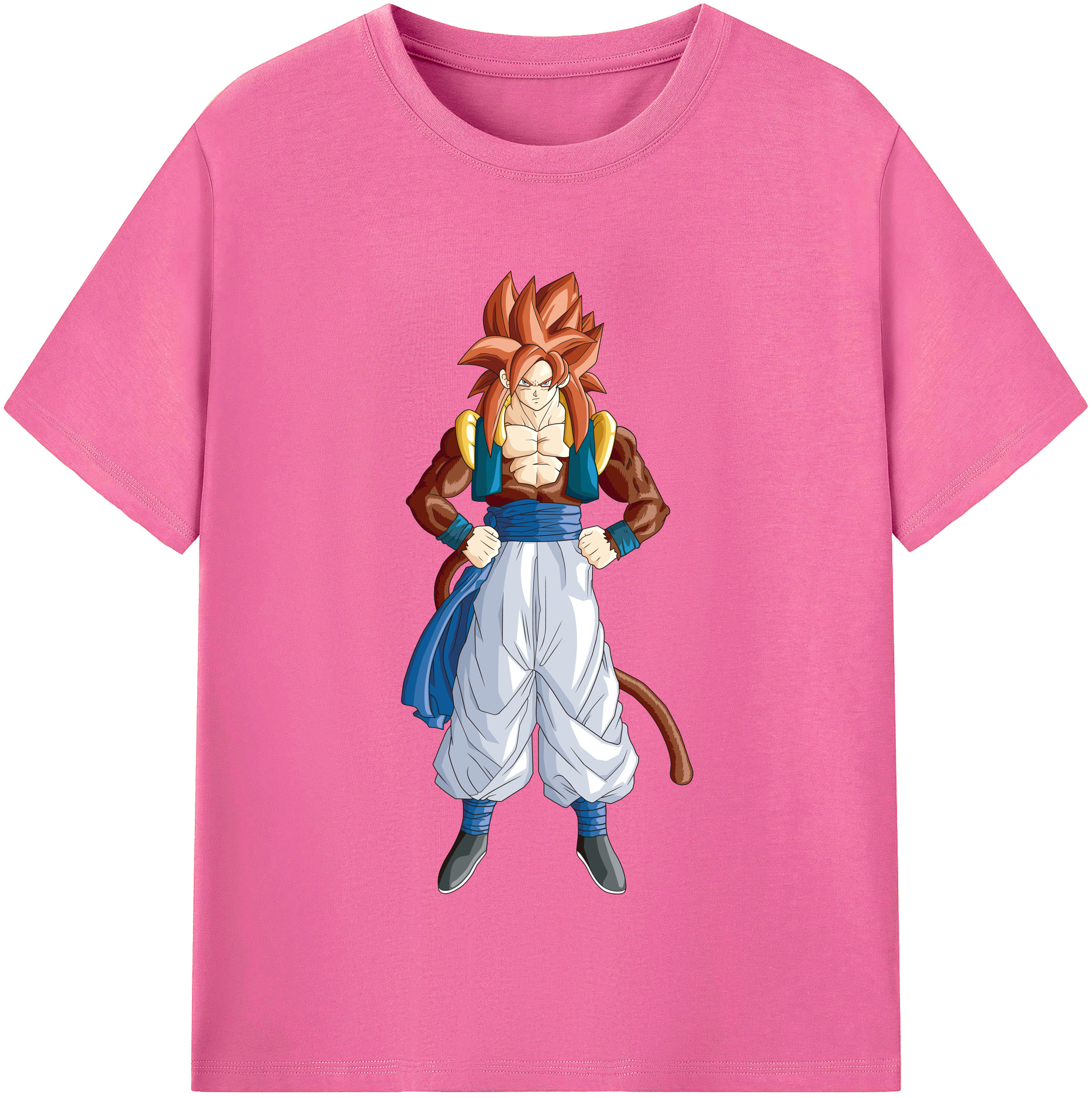 （画像用） ドラゴンボール 孫悟空（そん ごくう）Son Goku カカロット DRAGON BALL Kakarotto レディースカジュアルプリントTシャツ（綿100％）